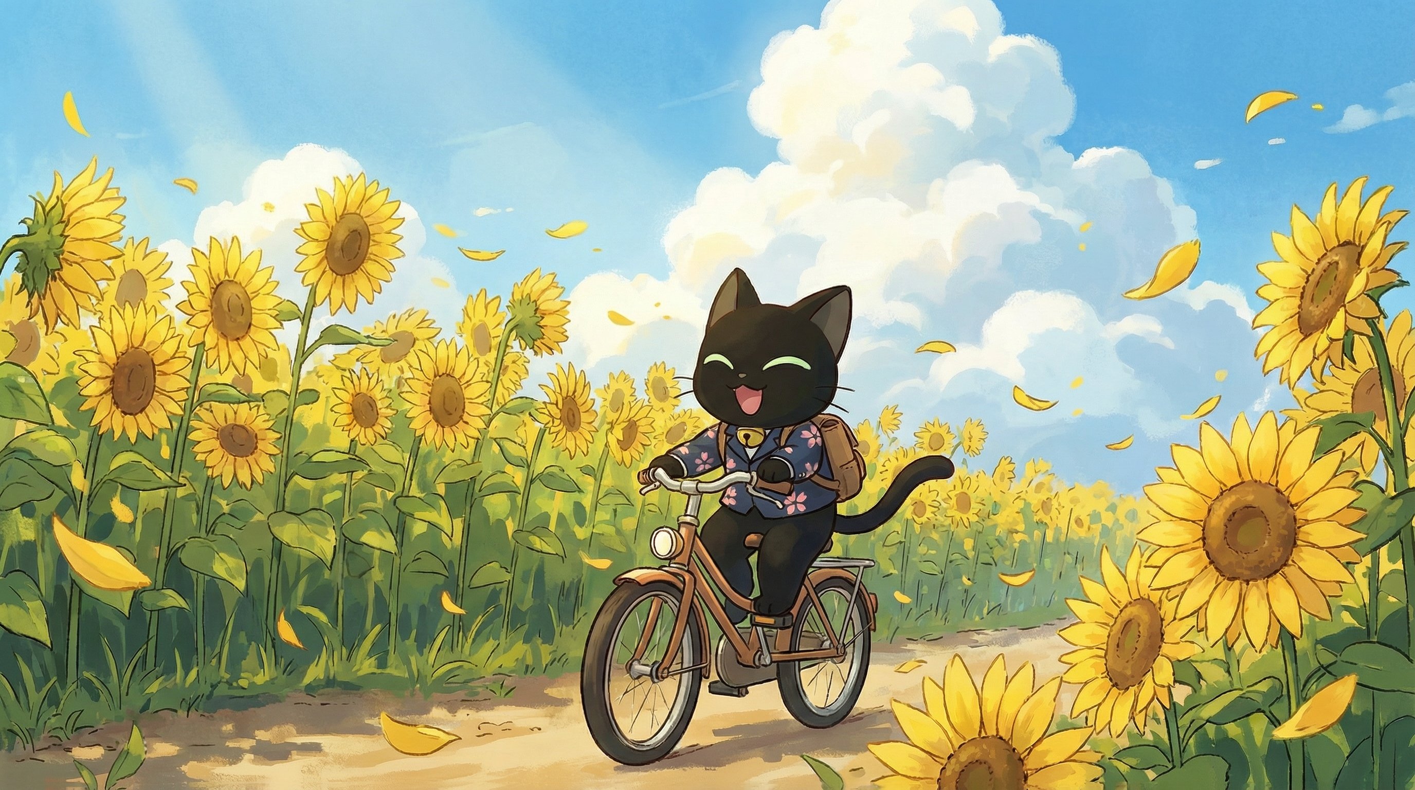 福利导航传媒·向日葵田野骑行日记