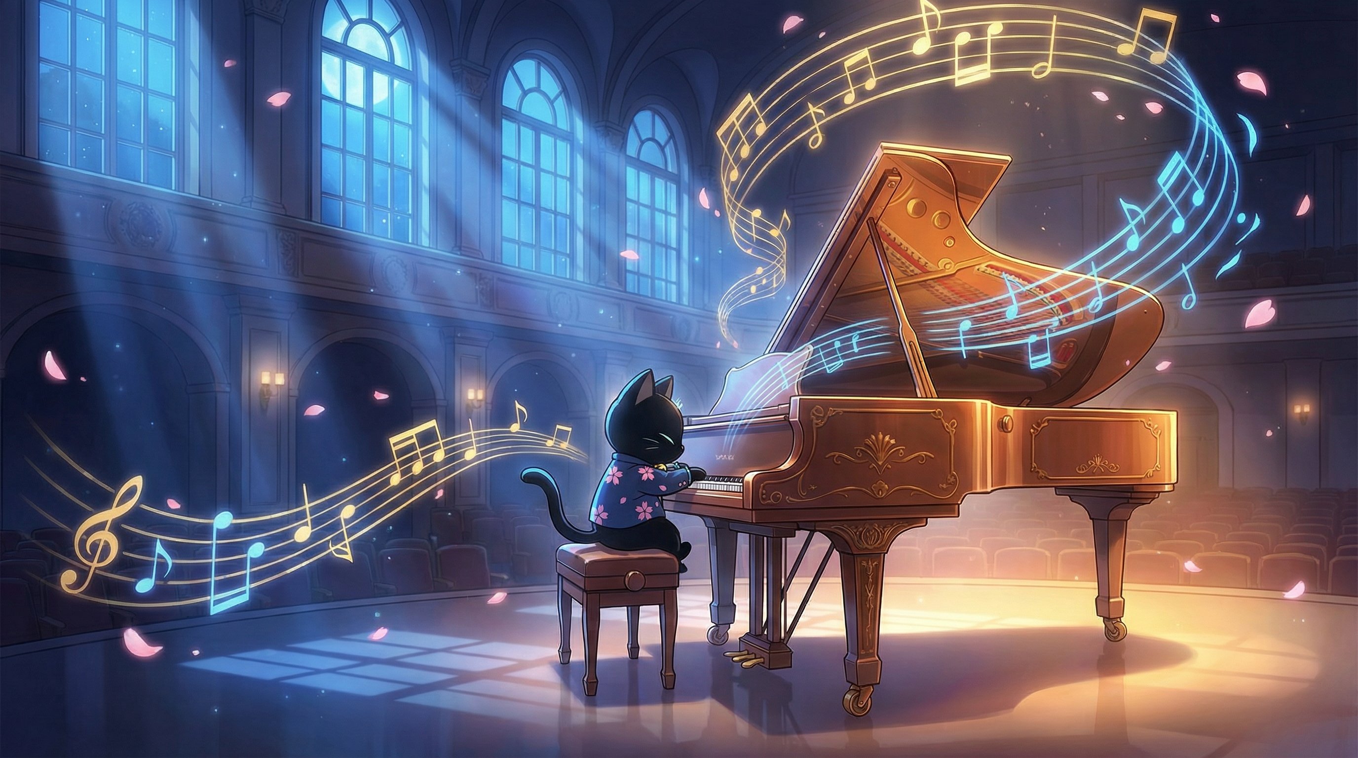 福利导航传媒·月光钢琴曲独奏夜